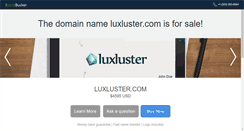 Desktop Screenshot of luxluster.com
