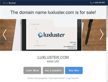 Tablet Screenshot of luxluster.com